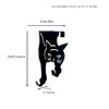 Evelots Cat Over The Door Hooks for Hanging - Black - Over The Door Organizer - Strong Metal Hooks