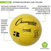 Champion Sports Extreme Series Soccer Ball, Size 3 - Youth League, All Weather, Soft Touch, Maximum Air Retention - Kick Balls for Kids Under 8 - Competitive and Recreational Futbol Games, Yellow
