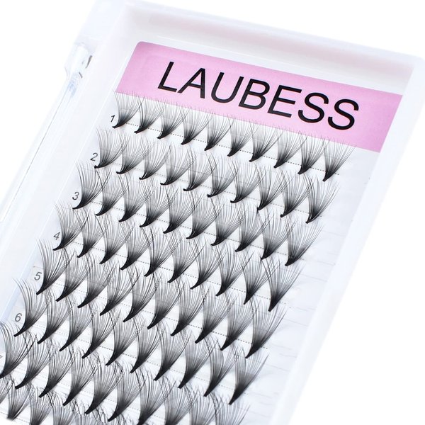Premade Fans Eyelash Extensions 20D Pointed Base Premade Lash Extensions Fans Middle Stem Premade Lash Fan Synthetic Mink Volume Lash Extensions (20D-0.07C-8mm)
