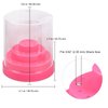 PANA Nail Drill Bit Holder Stand Display Organizer- Dust Proof Storage Container Box Case Tools for Home Use or Nail Salon - (48 Holes, Pink)