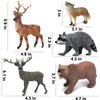 Forest Animals Figurines Toys, 10PCS Realistic Plastic Wild Woodland Animals Figures Playset, Cake Toppers Birthday Gift for Kids Children Toddlers