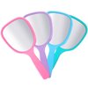 Small Handheld Hand Mirror Compact Travel Makeup Mirror Handheld Cosmetic Mirror with Handle Personal Mirror Portable Vanity Mirror 3.15 Inch Wide, 7.09 Inch Long (Blue, Green, Pink, Purple,8 Pieces)