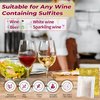 Trobing Wine Filter 36 Bags, Removes Sulfites Histamines and Tannin, No More and Headaches Nausea, Wine Allergy Sensitivity Prevention, All Natural Purifier Filters