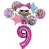 LOL Surprise 9th Birthday Party Supplies Balloon Bouquet Decorations