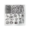VNC Nail Stamping Plates Set 12pcs Nail Plates 1 nail art stamper 1scraper 1storage bag Nail Art plate Template Image Plate Stencil Nails Tool Set