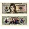 50 Melania Trump First Lady First Family Million Dollar Bills with Bonus “Thanks a Million” Gift Card Set