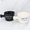Parker Deluxe Stoneware Apothecary Shaving Mug – for use with up to 3” Shave Soaps and Lathering Shave Creams – Handmade in the USA (Black)