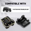 OGRC Brass Axle Differential Cover Front Rear Diff Cover Case for Traxxas TRX4M 1/18 RC Crawler Upgrade - 17.4g/2pcs