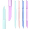 Giantree 4 Pcs Glass Cuticle Pusher, Dual Ended Manicure Stick, Professional Precision Filing Cuticle Remover, Nail Shaper Professional Nail Care for Natural Nails and Cuticles Care