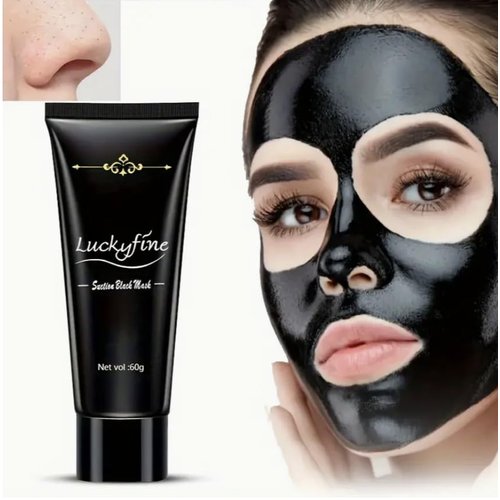 Black Deep Cleansing Face Mask, Mild, Non-Irritating, Gentle Exfoliating, Pore Minimizing, Skin Purifying, Detoxifying, Refreshing