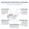 Visha Skincare Advanced 4 in 1 Multitasking Purifying Facial Cleanser, Face Wash to Reduce Facial Redness, Minimize Pores and Exfoliates Face, Helps Restoring Skin's Natural Glow 6.8fl oz