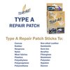 TEAR-AID Fabric Repair Kit, Type A Clear Patch for Canvas, Fiberglass, Leather, Polyester, Nylon & More, 3in x 5ft Roll, Single Pack