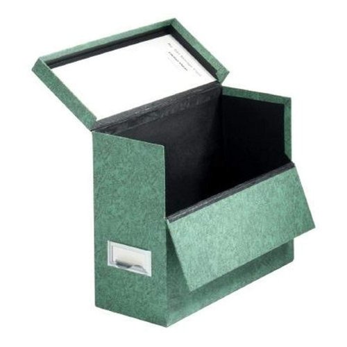 Globe-Weis/Pendaflex Fiberboard Transfer Case, Letter Size, Drop Front, Green (591 GRE)