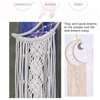 Dream Catchers, Moon Dream Catcher with Lights-Macrame Dreamcatcher Bedroom Wall Decor,Dream Catcher Girls Room Decor Teenager,Moon Gifts Dream Catchers for Boys Mom Women-Moon Catcher Boho Wall Decor