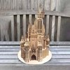 Bird's Wood Shack Cinderella's Castle Model Kit - 3D Wooden Puzzle for Youngsters - Easy to Assemble - DIY Craft Kit - Size When Assembled: 18" Wide x 18" Long x 24" High
