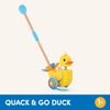 Battat – Waddling Push Toy – Wooden Duck – Walks & Flaps – Silly Sounds & Bobble Head – 12 Months + – Quack & Go Duck
