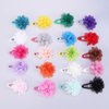 Hair Clips Hair Clips Girl Hair Clips 20pcs Barrettes Flowers Chiffon Hairpin Clips Mixed Color Girls Hair Hair Clips Girl Hair Clips Girl Hair Clips