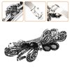 minkissy Black Rhinestone Hair Clip - Bride Hair Barrette Crystal Butterfly Hair Barrettes Spring Hair Barrettes for Women Hair Clip Metal Accessories for Women Miss