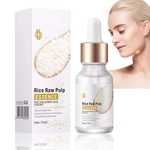 Crema De Arroz Para Blanquear La Piel De Cara Y Cerrar Los Poros Quitar Manchas,Crema Para Las Manchas De La Cara,Exfoliante De Arroz Para Aclarar La Piel,Moisturizing Facial Serum Essence