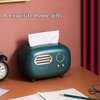 Retro Radio Shape Tissue Cover Box, Practical and Cute for Kitchen,Bathroom Vanity Countertops, Bedroom Dressers,Night Stands, Desks and Tables, Creative Gift (Retro Radio)