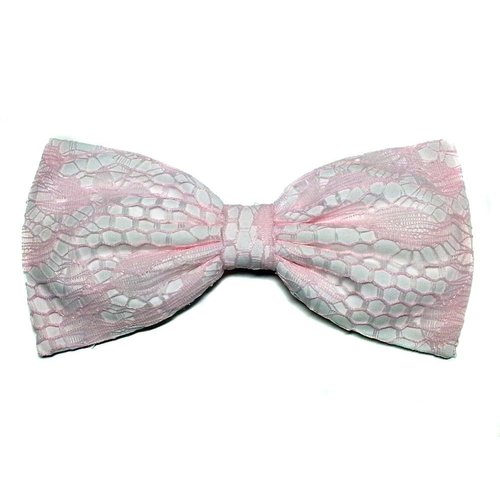 EmilyRose Couture Pastel Pink Lace Hair Bow- Baby Pink, Lolita, Light Pink- For Girls, for Teens, for Women (Headband)