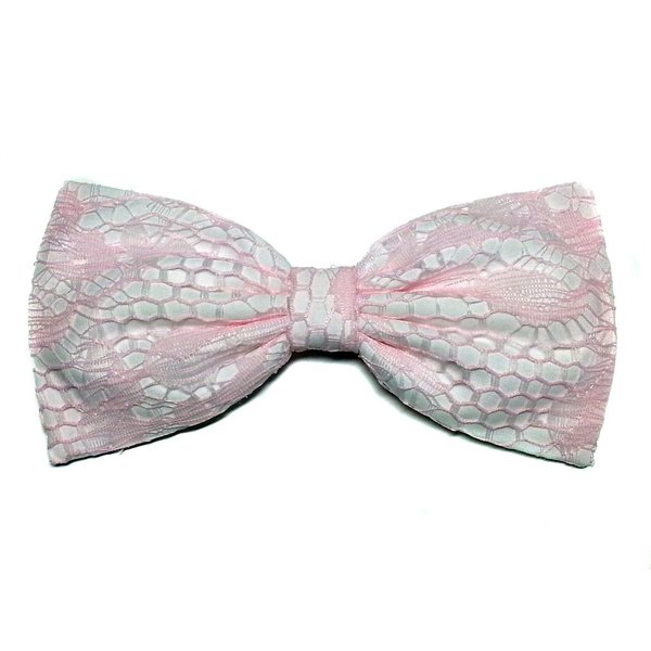EmilyRose Couture Pastel Pink Lace Hair Bow- Baby Pink, Lolita, Light Pink- For Girls, for Teens, for Women (Headband)