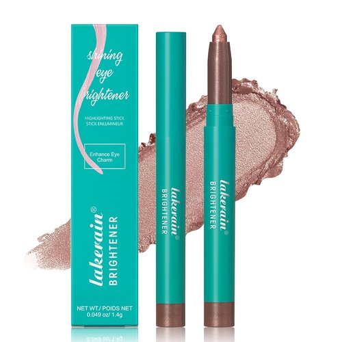 NILKJAR Eyeshadow Stick, Eye Brightener Stick, Waterproof Glitter Highlighter Eye Liner, Shimmer Creamy Long Lasting Eye Shadow Makeup (04# Mauve Taupe Shimmer)