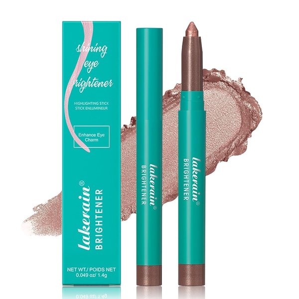 NILKJAR Eyeshadow Stick, Eye Brightener Stick, Waterproof Glitter Highlighter Eye Liner, Shimmer Creamy Long Lasting Eye Shadow Makeup (04# Mauve Taupe Shimmer)