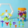 Suction Bath Toys 42 pcs, Suction Cup Toys for Kids, Sensory Toys for Toddlers 3, Baby Travel Essentials, Window Toys Stem Learning Toys - Stocking Stuffers for Kids