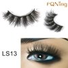 False Eyelashes 15mm Long Fluffy Mink Lashes 3D Fake EyeLashes Light Natural Soft Five Pairs (15mm LS13)