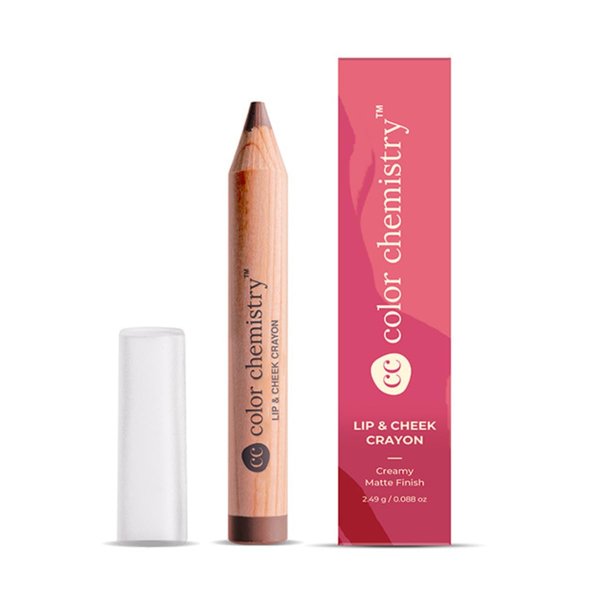 COLOR CHEMISTRY Lip And Cheek Crayon| Vegan, Ultra-Matte, Non-Drying, Pigmented & Long-Stay | Mulit-Use Lip Crayon 2.49 G (Pack Of 1) Terracotta LC10