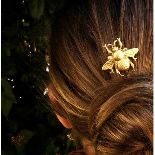 FXmimior Bridal Honeybee Bobby Pins Wedding Party Hair Pins Hair Accessories pack of 3 (gold)