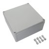 LeMotech Junction Box IP67 Waterproof Dustproof ABS Plastic Project Box for Electrical Outdoor Enclosure Gray 7.9 x 7.9 x 3.7 inch (200 x 200 x 95 mm)