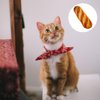DOITOOL 1pc Bread Toy Loaf Bread Stuffed Puppy Dog Plush Food Pattern Stuffed Plush Cat Accessory Interaction Cat Teaser Plush Cat Teaser Funny Pet Supply Vocalize Accessories
