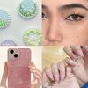 3000Pcs Self Adhesive Pearls and Rhinestones Stickers, Stick on Rhinestone Hair Pearl Stickers Diamond Stickers Self Adhesive Face Gems Hair Gems for Face Makeup Hair Nail Art Cell Phone DIY Crafts