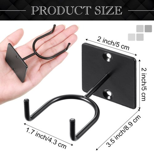 Sratte 6 Pcs Baseball Bat Holder Black Vertical Baseball Bat Wall Mount Display Stand Baseball Bat Wall Mount Storage Baseball Holder Baseball Bat Rack for Sport Memorabilia Ball Storage