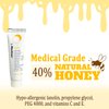 Soft Honey Wound Gel by L-Mesitran Hypoallergenic Medical Grade Ointment with Burn, Soothing - Medical Grade Ingredients for Adults & Elderly 0.5 oz.
