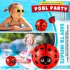 Jexine 24 Pcs 5 Inch Ladybug Inflatable Beach Balls for Kids Beach Balls for Summer Pool Games Kids Birthday Pool Party Supplies(Ladybug,5 Inch)