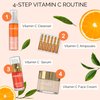 Noche Y Dia Vitamin C Ampoule Oil - Anti Aging Face Moisturizer Serum with Ascorbic Acid - Hydrate and Firm Skin - Boost Collagen - 12 x 2mL (.07 fl oz)