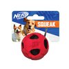 Nerf Dog Bash Rubber Wrapped Tennis Ball Dog Toy, Lightweight, Durable and Water Resistant, 2 Inches, for Small/Medium Breeds, Single Unit, Red