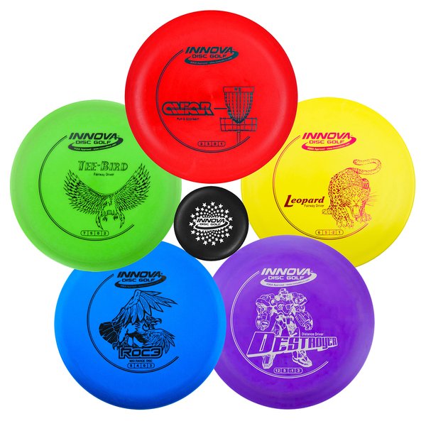 Innova Disc Golf Starter Set – Colors May Vary 160-180g – Disc Golf Putter, Disc Golf Driver, Mid-Range, PDGA Approved Disc Golf Set, Frisbee Golf Disc Set