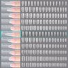 GAOY Medium Stiletto Fake Nail Tips, 360Pcs Matte Soft Gel X Nail Tips, 15 Sizes Full Cover Acrylic False Press on Nails Tips, Nail Extension Tips