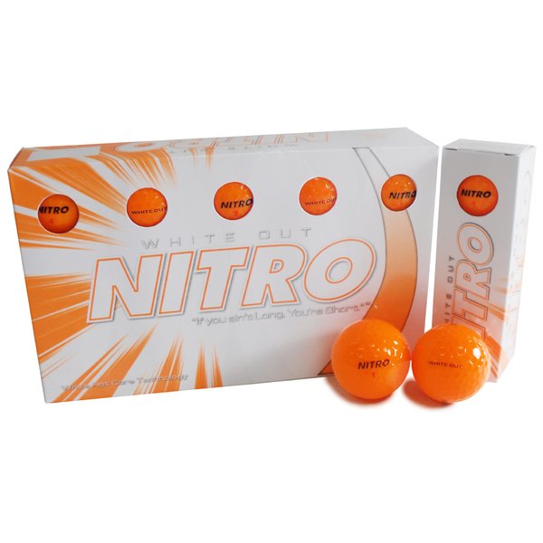 Nitro White Out Ball (15-Pack), Orange