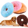 Tustao Donut Shape Plush Blue Pet Toy,Lovely Donut Shaped Squeaky Squeaking Sound Toy for Pet Chew Toy Squeaky Plush Dog Toy Blueberry Squeaky Plush Dog Toy Chew Guard Technology
