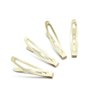 Dofash 20Pcs 4.5CM/1.77IN Mini Slim Snap Hair Clips Hair Barrettes Hair Accessories for Women Thin Hair (Blonde)