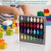 JOYMOMO Acrylic Wall Mount Minifigure Display Case Showcase and Protect Your Building Block Mini Figures Collection (without Mini Figures)