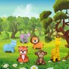 ArtCreativity Vinyl Zoo Animals Toys (Pack of 12) - Assorted Squeezable Toys Safari Animals Figures - Safari Birthday Party Favors for Kids, Jungle Animals Figures for Fun Bath & Play Time