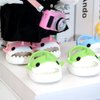 niannyyhouse 20cm Plush Doll Shark Shoes Sandals Slippers 8in Soft Stuffed Plush Toy Accessories Dress Up (Blue)