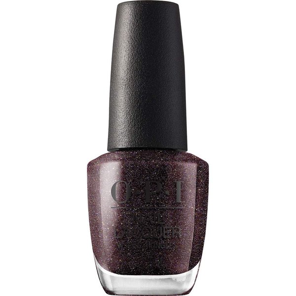 OPI Nail Lacquer, My Private Jet, Black Nail Polish, 0.5 fl oz