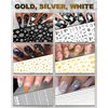 IDDFEVE 30 Sheets All Holiday Nail Art Stickers, Variety Pack Seasonal Nail Decals, Self-Adhesive Colorful Design for Daisy Flowers Butterflies Star Halloween Christmas